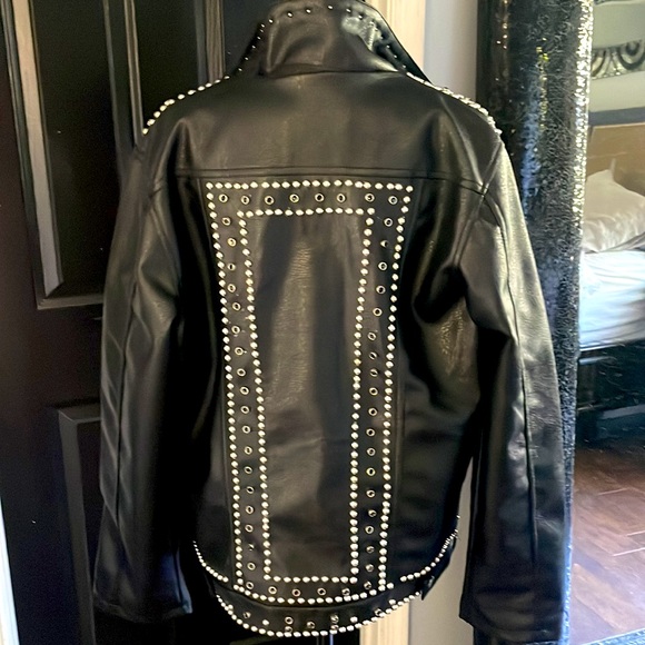 NWT faux leather studded jacket 🖤🔥 - Picture 2 of 3